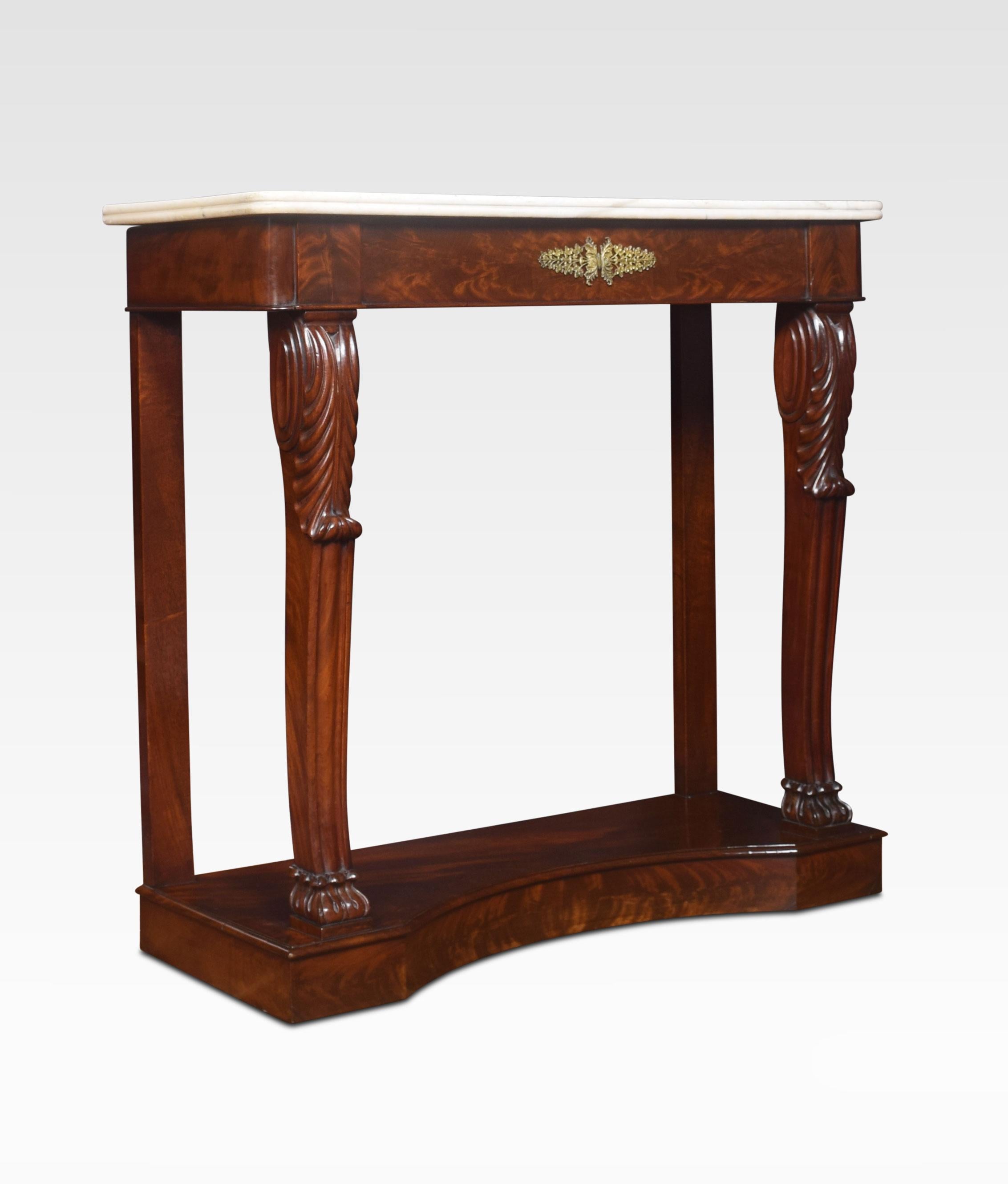 Regency Mahogany Console Table In Good Condition In Cheshire, GB