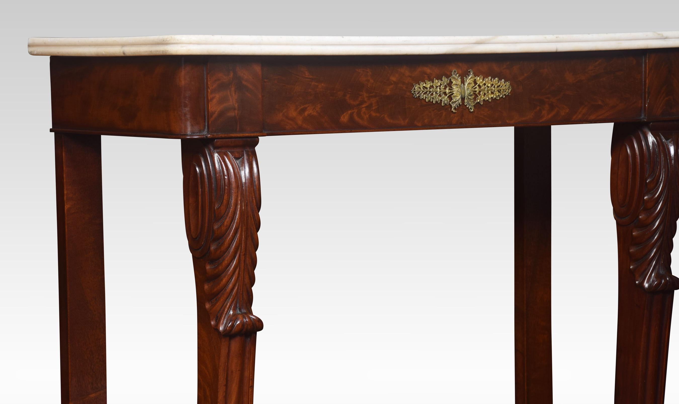 19th Century Regency Mahogany Console Table