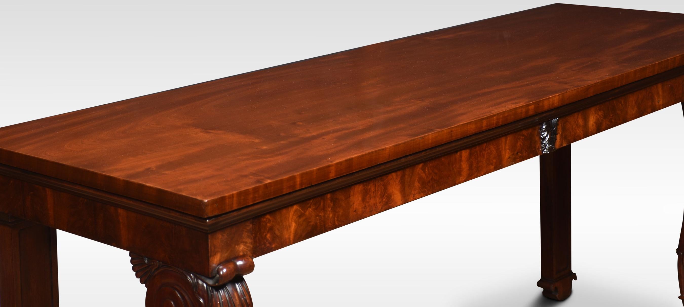 19th Century Regency Mahogany Console Table of Large Proportions