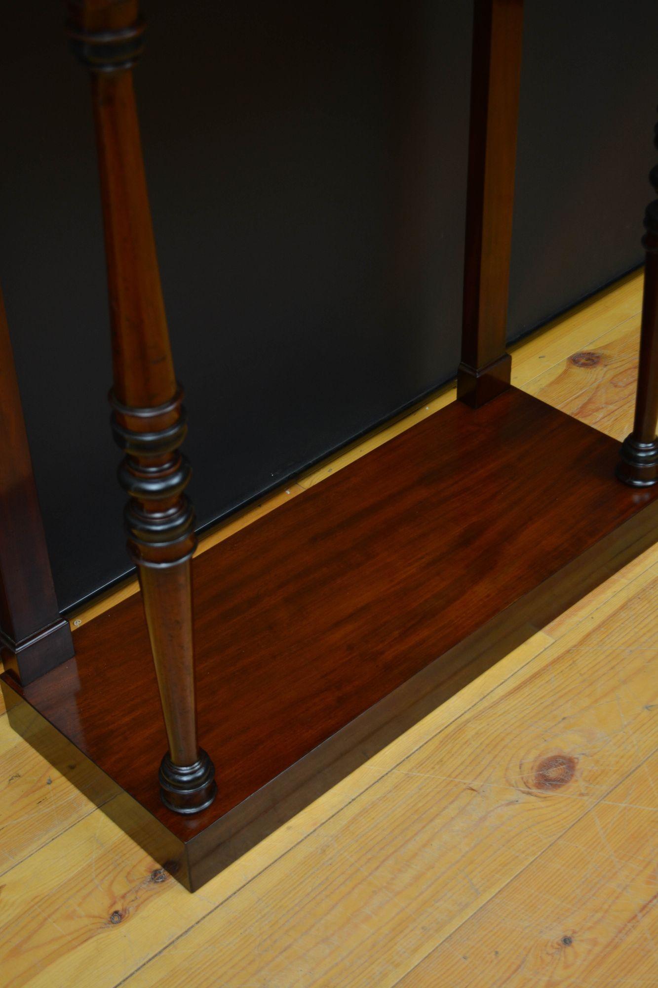 Regency Mahogany Console Tale Hall Table For Sale 7