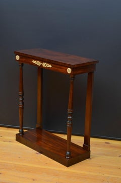 Regency Mahogany Console Tale Hall Table