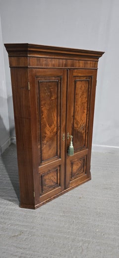 Regency Mahogany Corner Cupboard