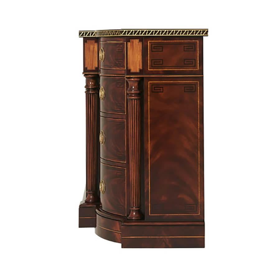 Contemporary Regency Mahogany Credenza For Sale