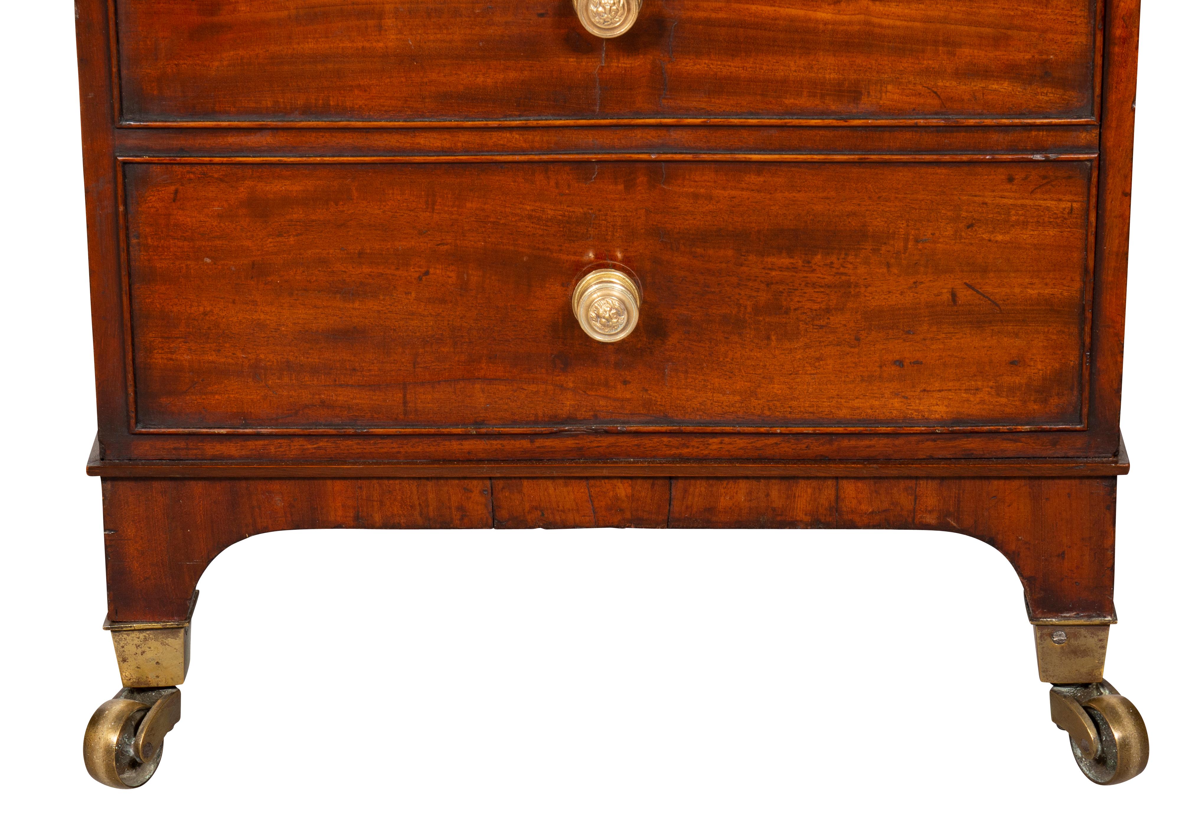 Regency Mahogany Davenport Desk of Diminutive Size For Sale 6