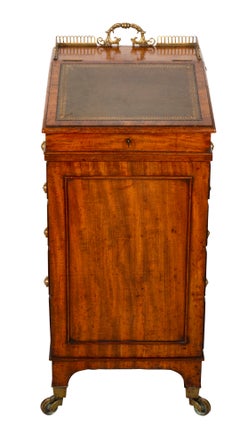 Regency Mahogany Davenport Desk of Diminutive Size