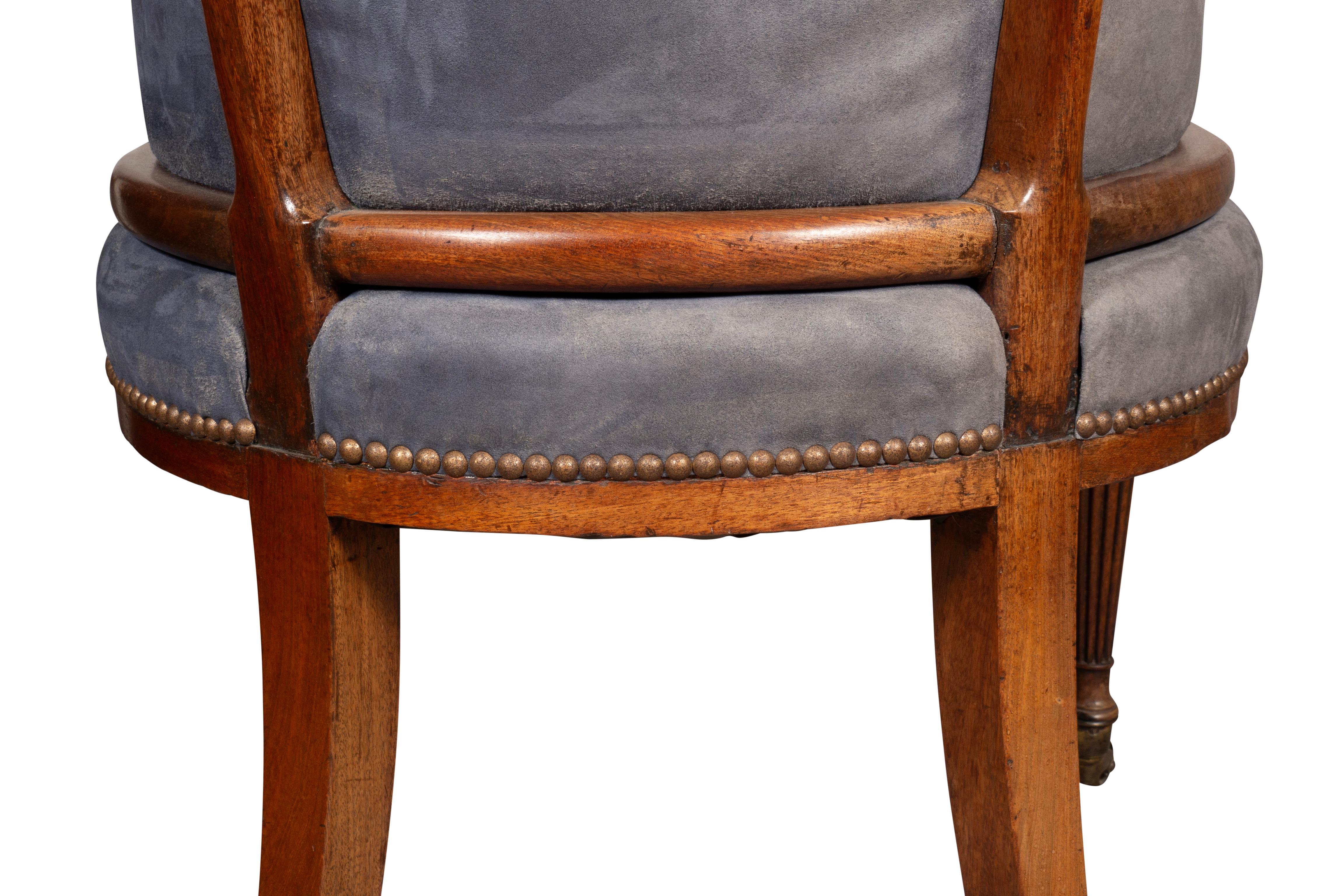 Regency Mahogany Desk Chair For Sale 6