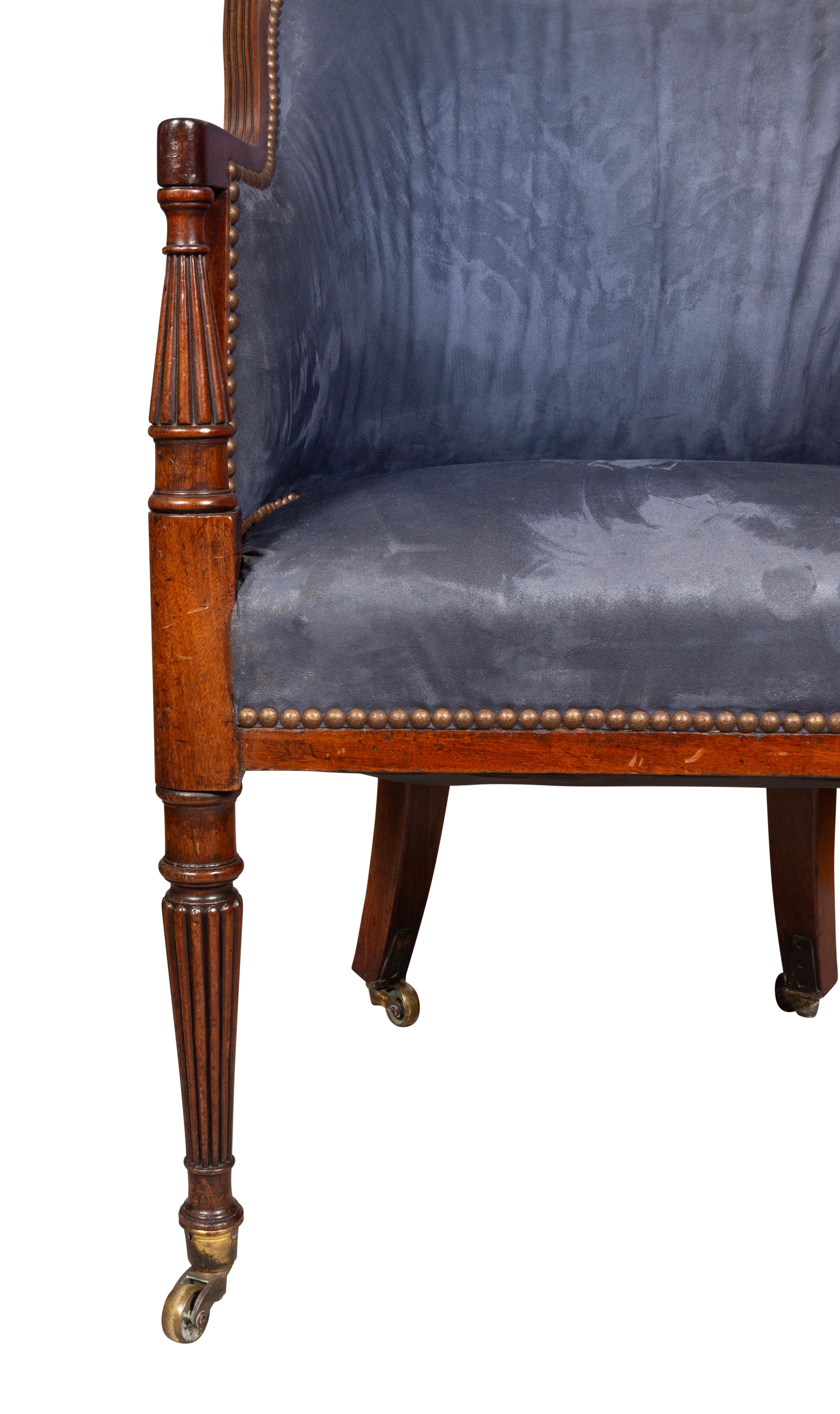 Regency Mahogany Desk Chair For Sale 3