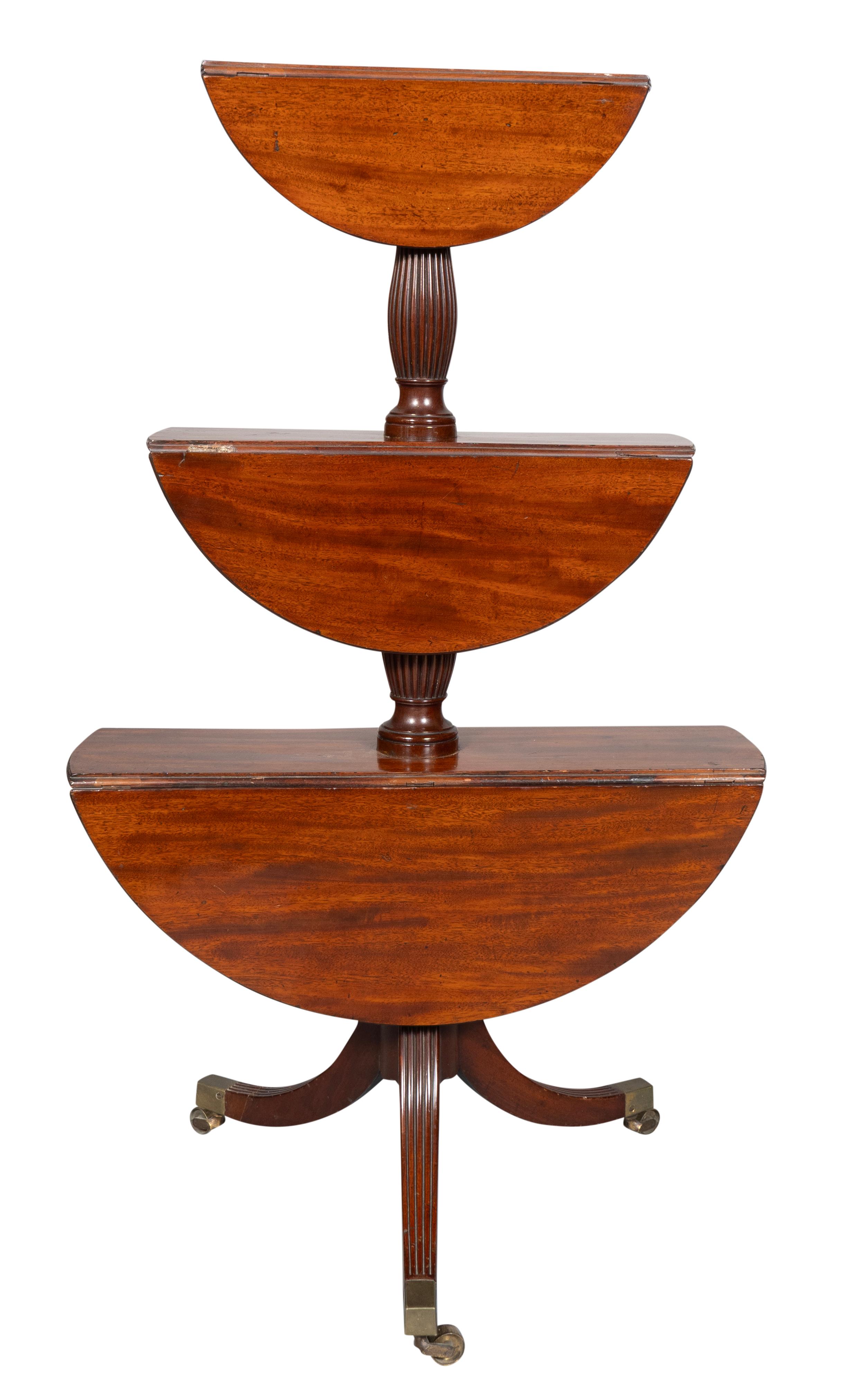 Acajou Regency Mahogany Dessert Stand en vente