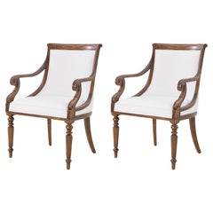 Regency-Mahagoni-Esszimmerstühle (Set aus 2)