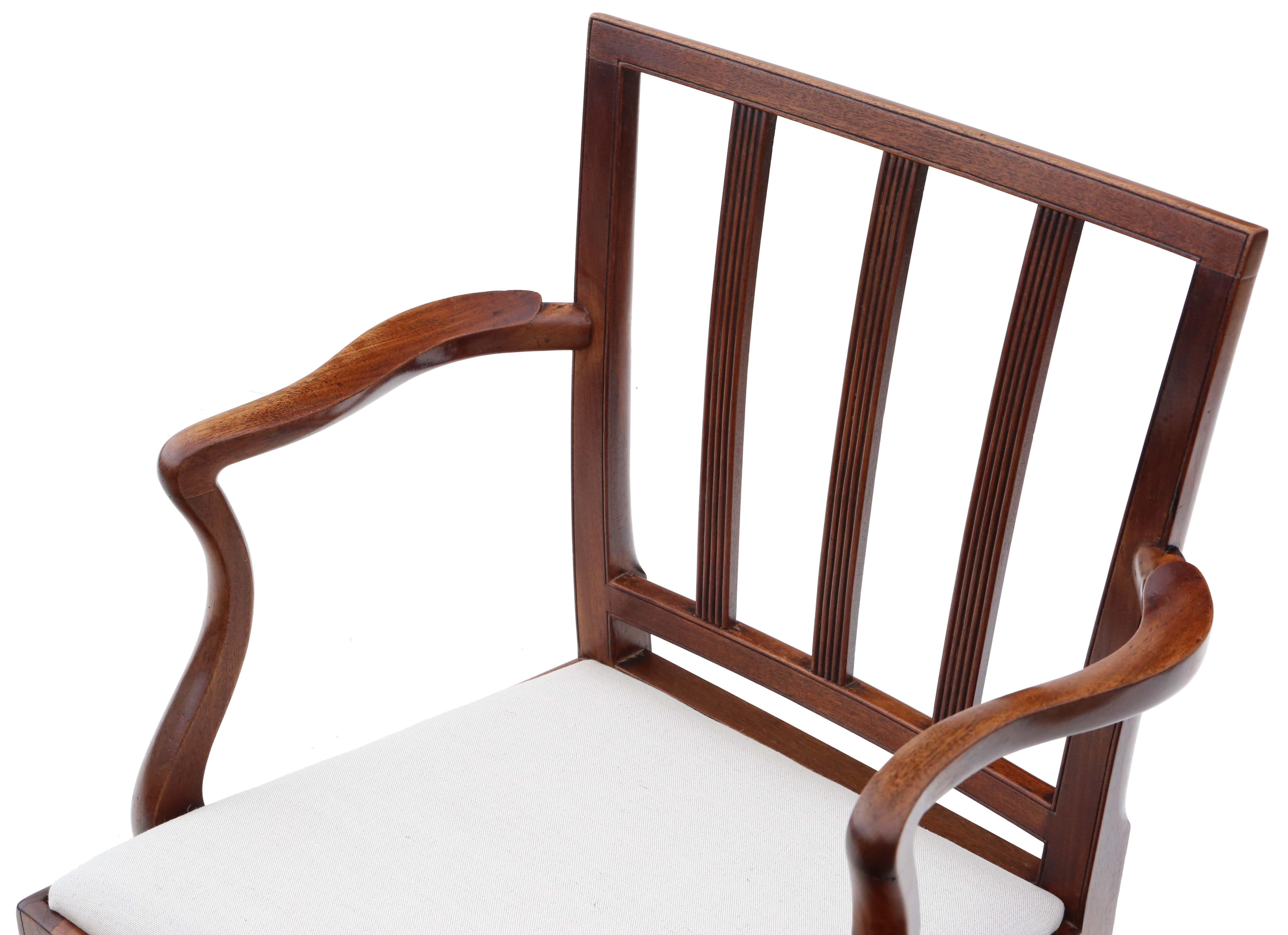 Regency-Mahagoni-Esszimmerstühle: 8er-Set (6+2), antike Qualität, frühes 19. Jahrhundert (Holz) im Angebot