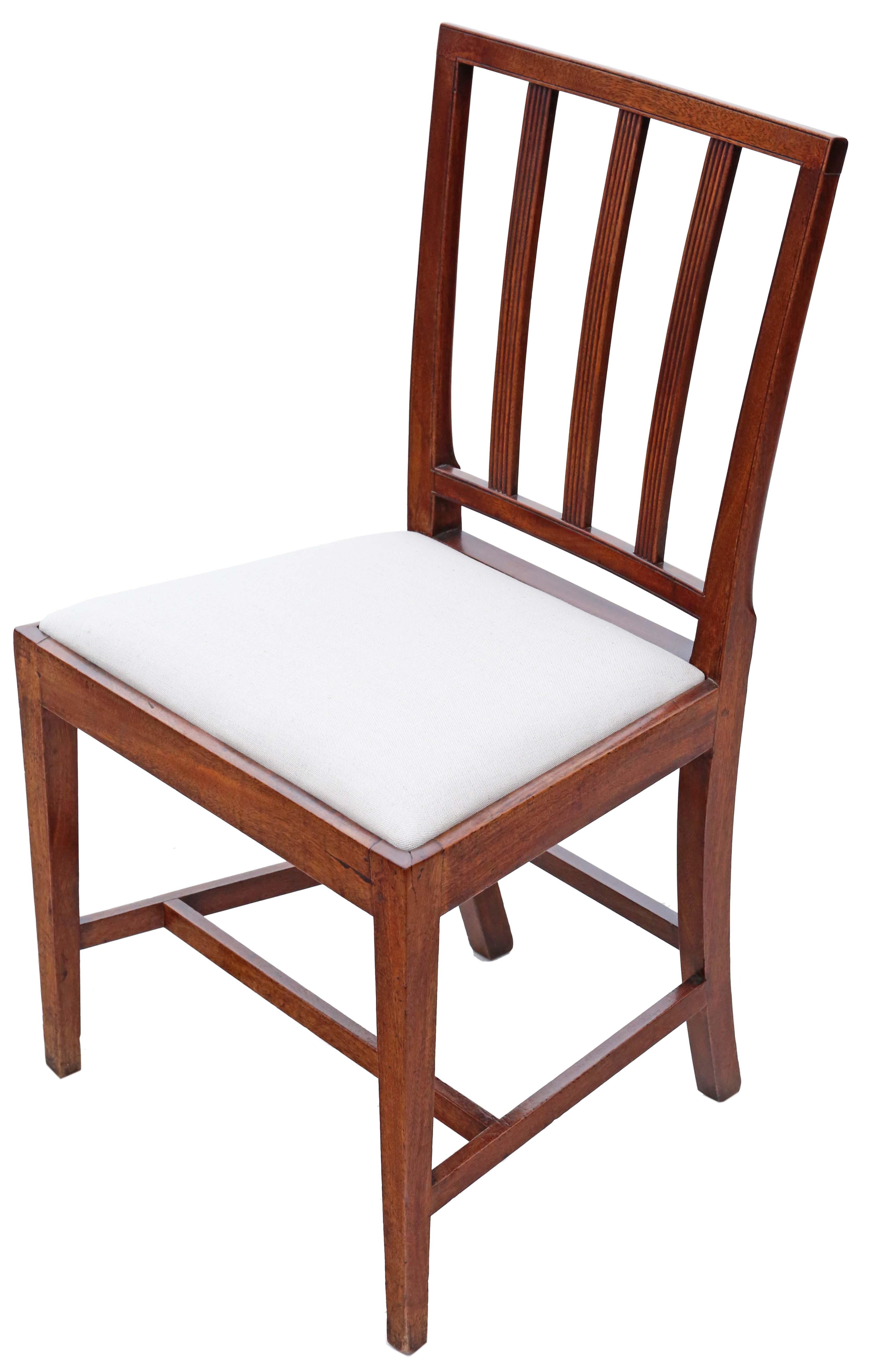 Regency Mahogany Dining Chairs: Set of 8 (6+2), Antique Quality, Early 19th C For Sale 2