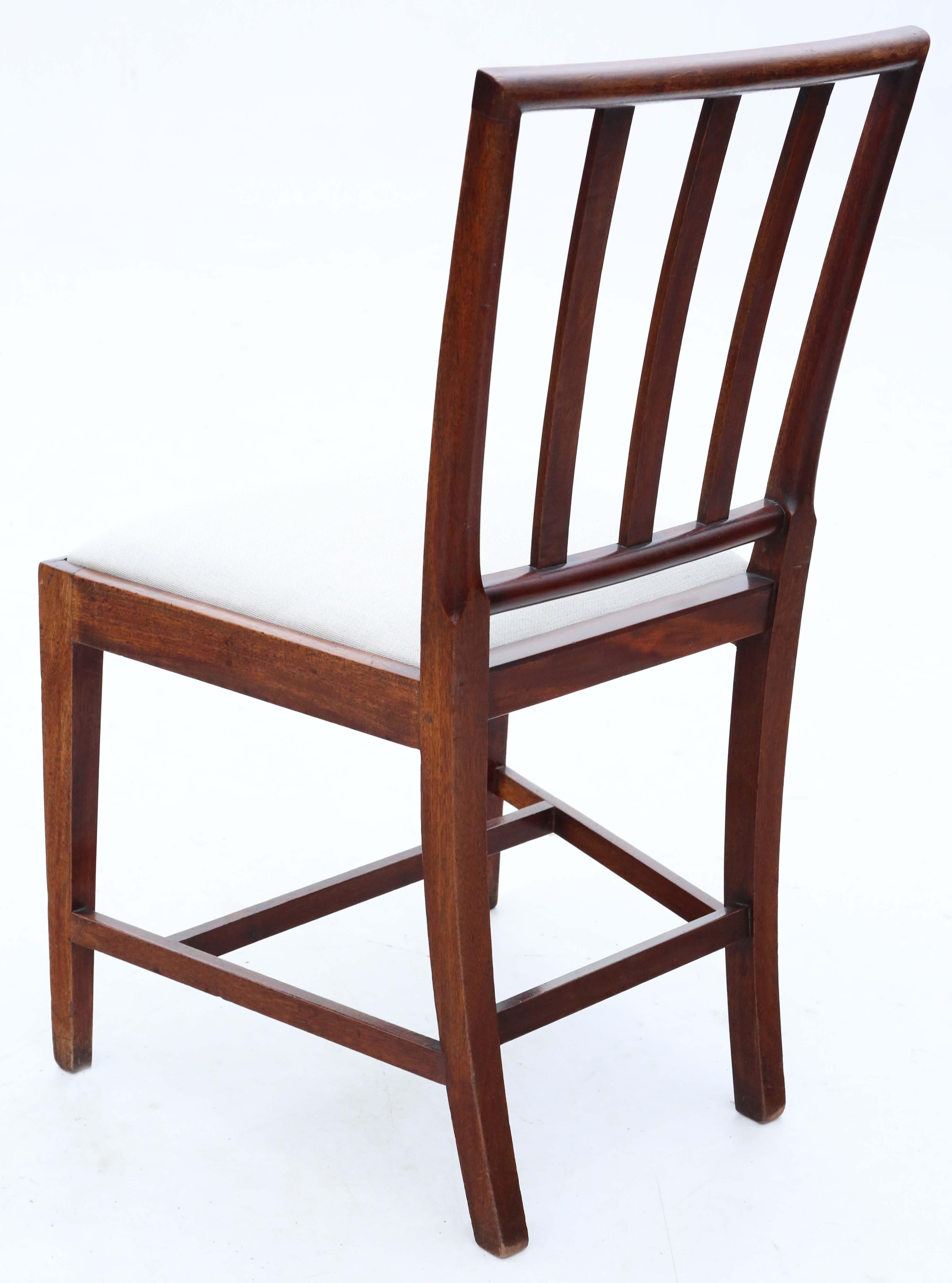 Regency Mahogany Dining Chairs: Set of 8 (6+2), Antique Quality, Early 19th C For Sale 4
