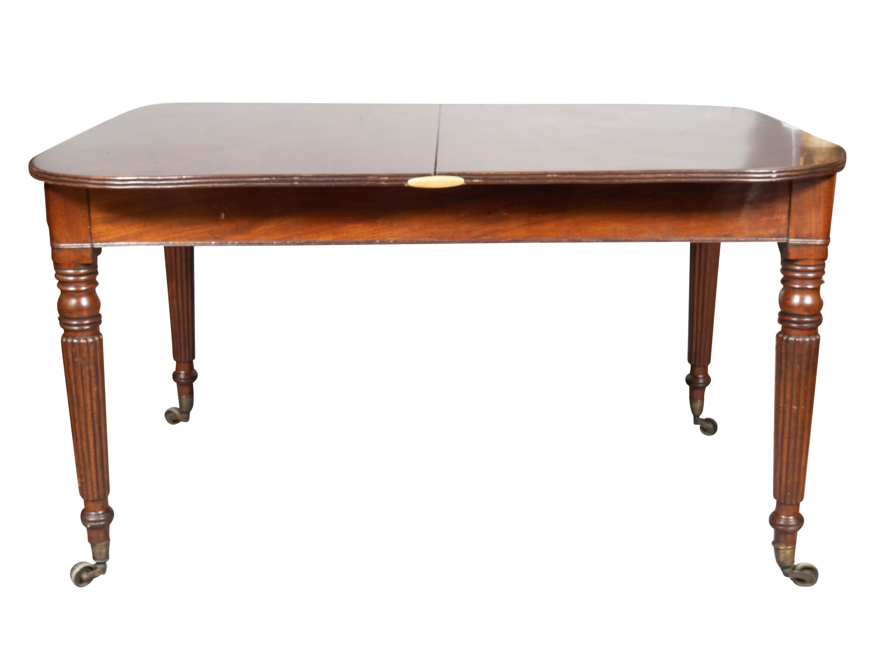 Regency Mahogany Draw Leaf Dining Table 4