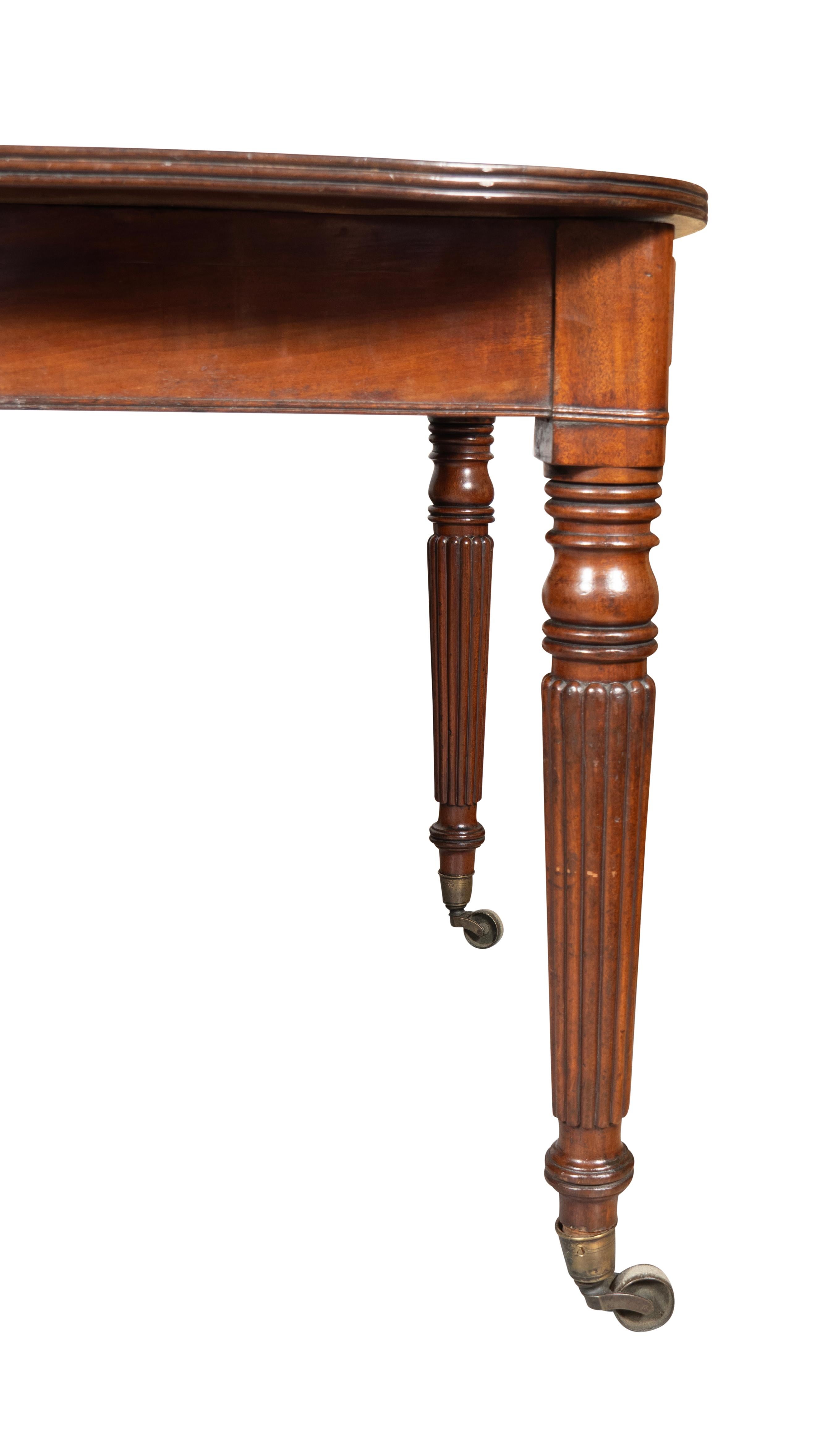 Regency Mahogany Draw Leaf Dining Table 6