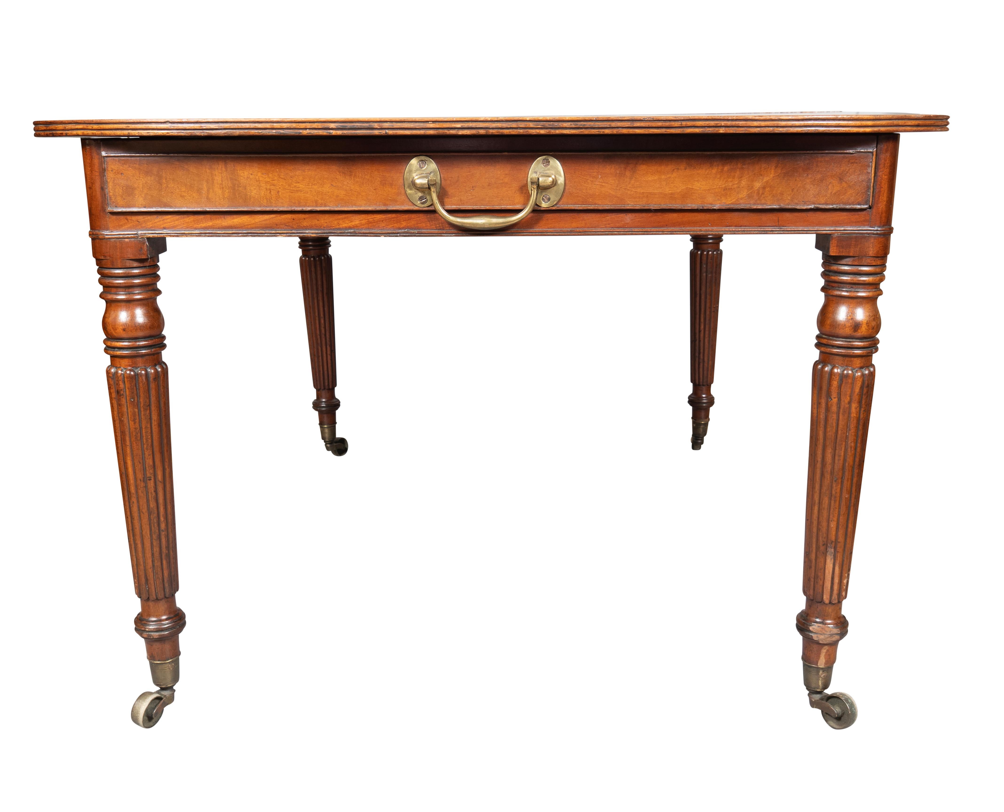 Regency Mahogany Draw Leaf Dining Table 8