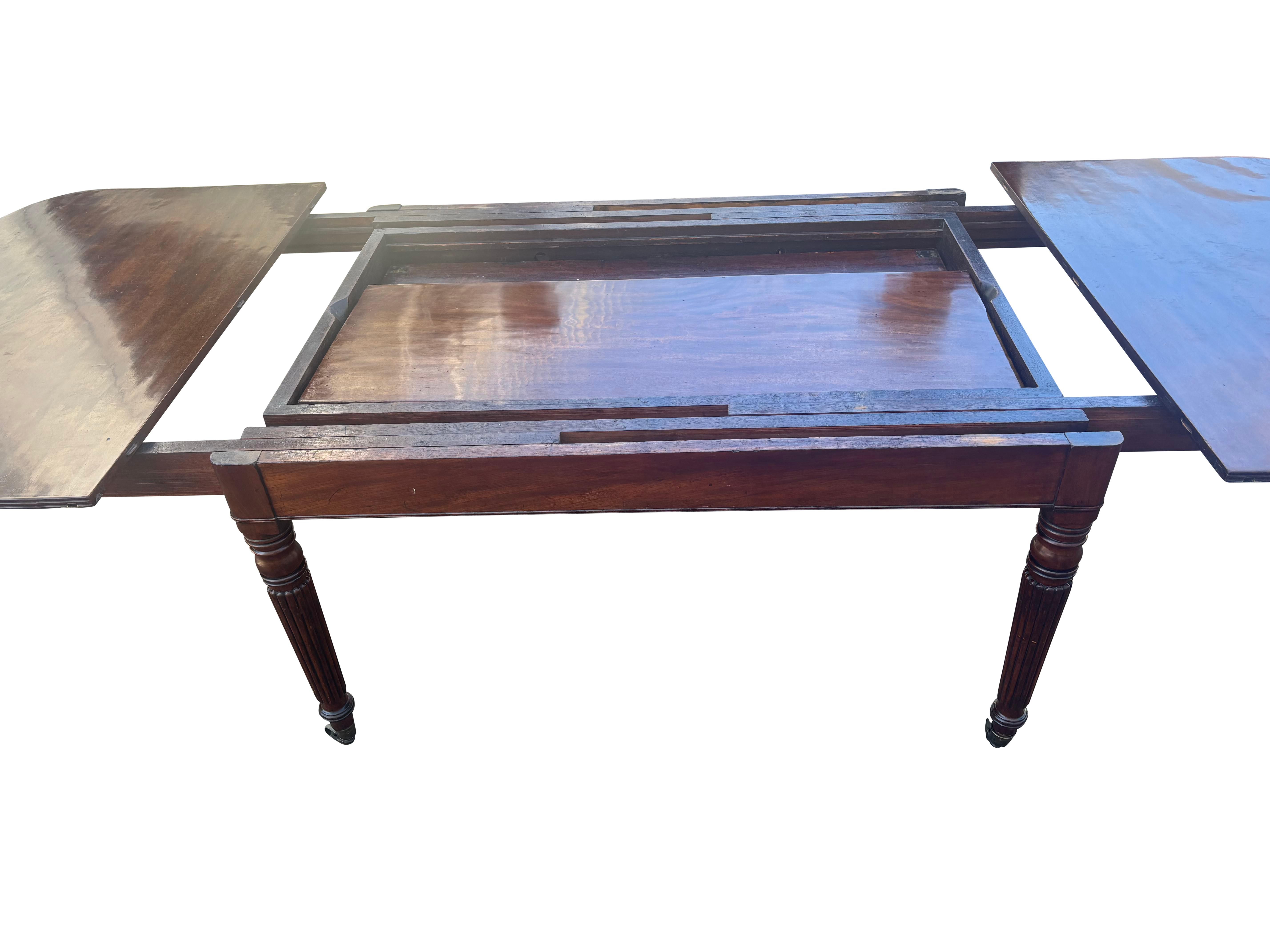 Regency Mahogany Draw Leaf Dining Table 1