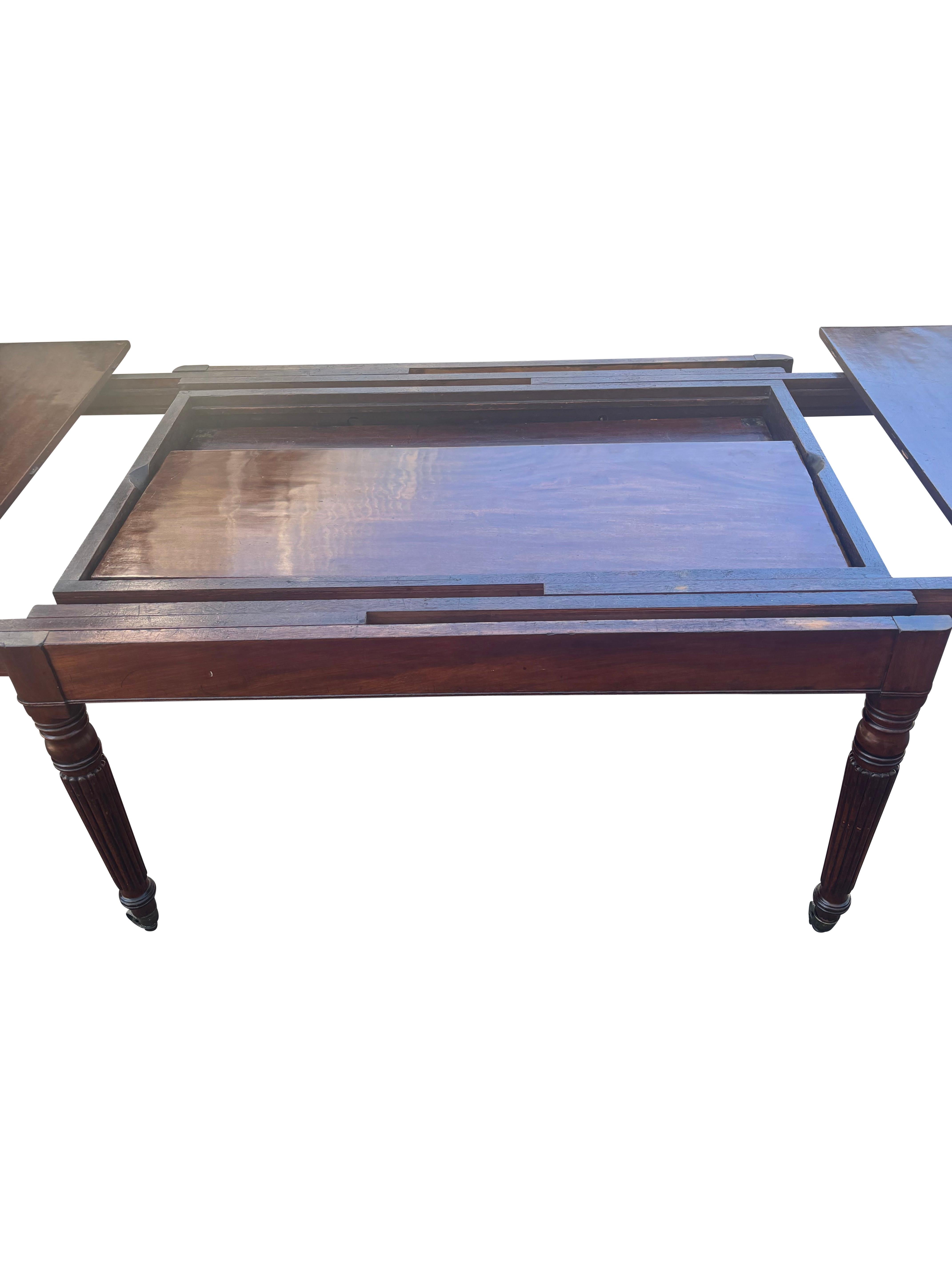 Regency Mahogany Draw Leaf Dining Table 2
