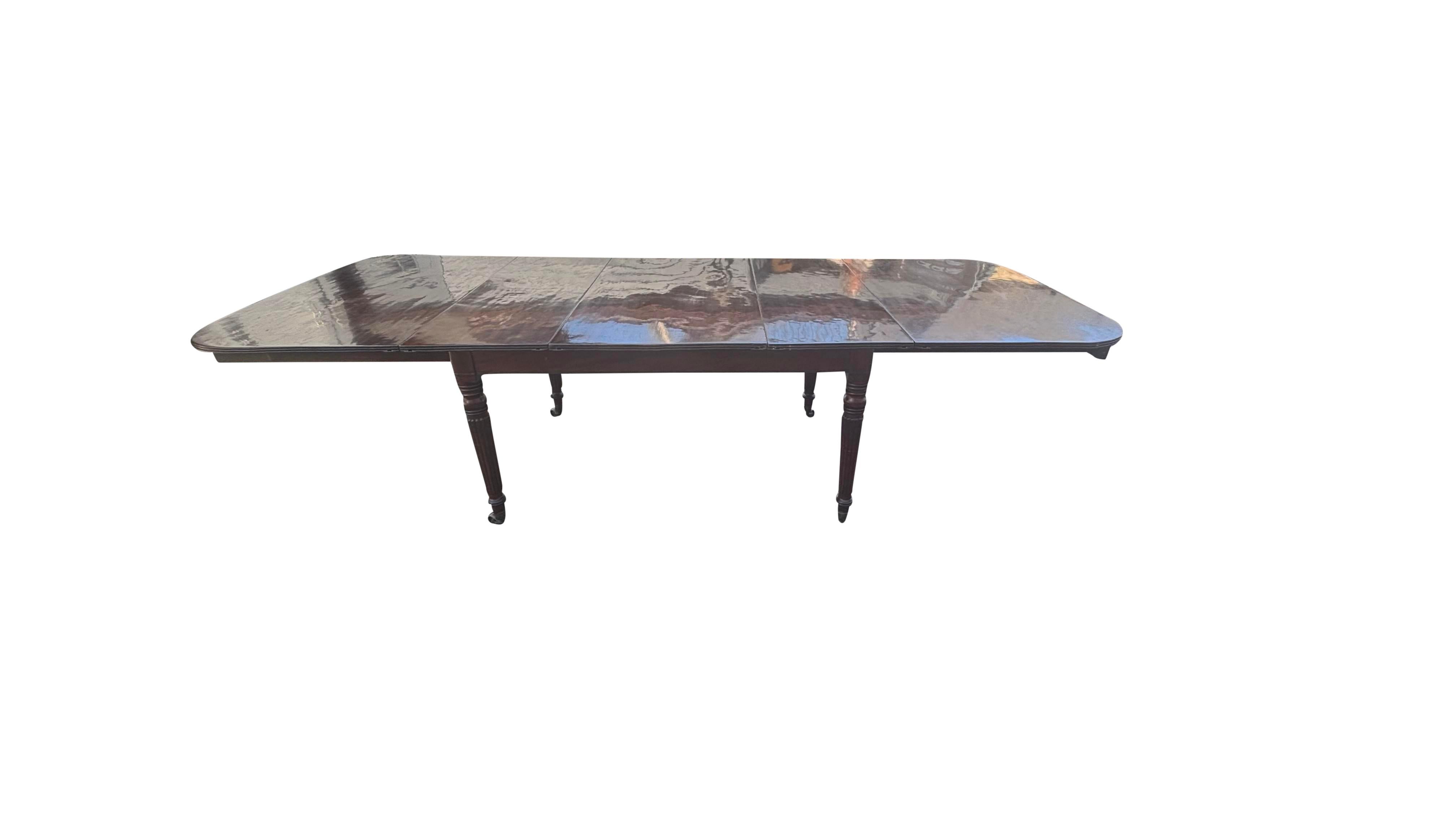Regency Mahogany Draw Leaf Dining Table 3