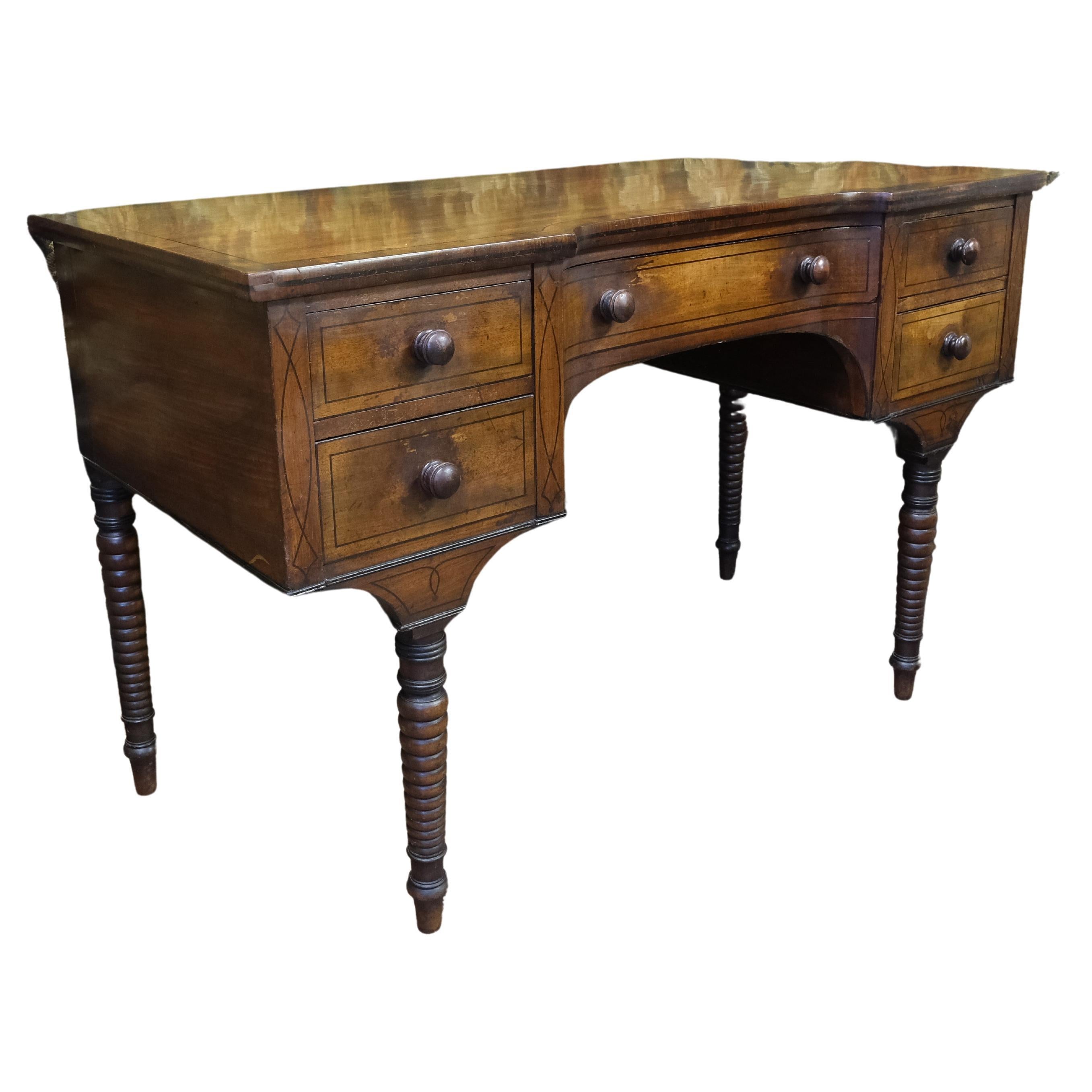 Regency mahogany dressing table