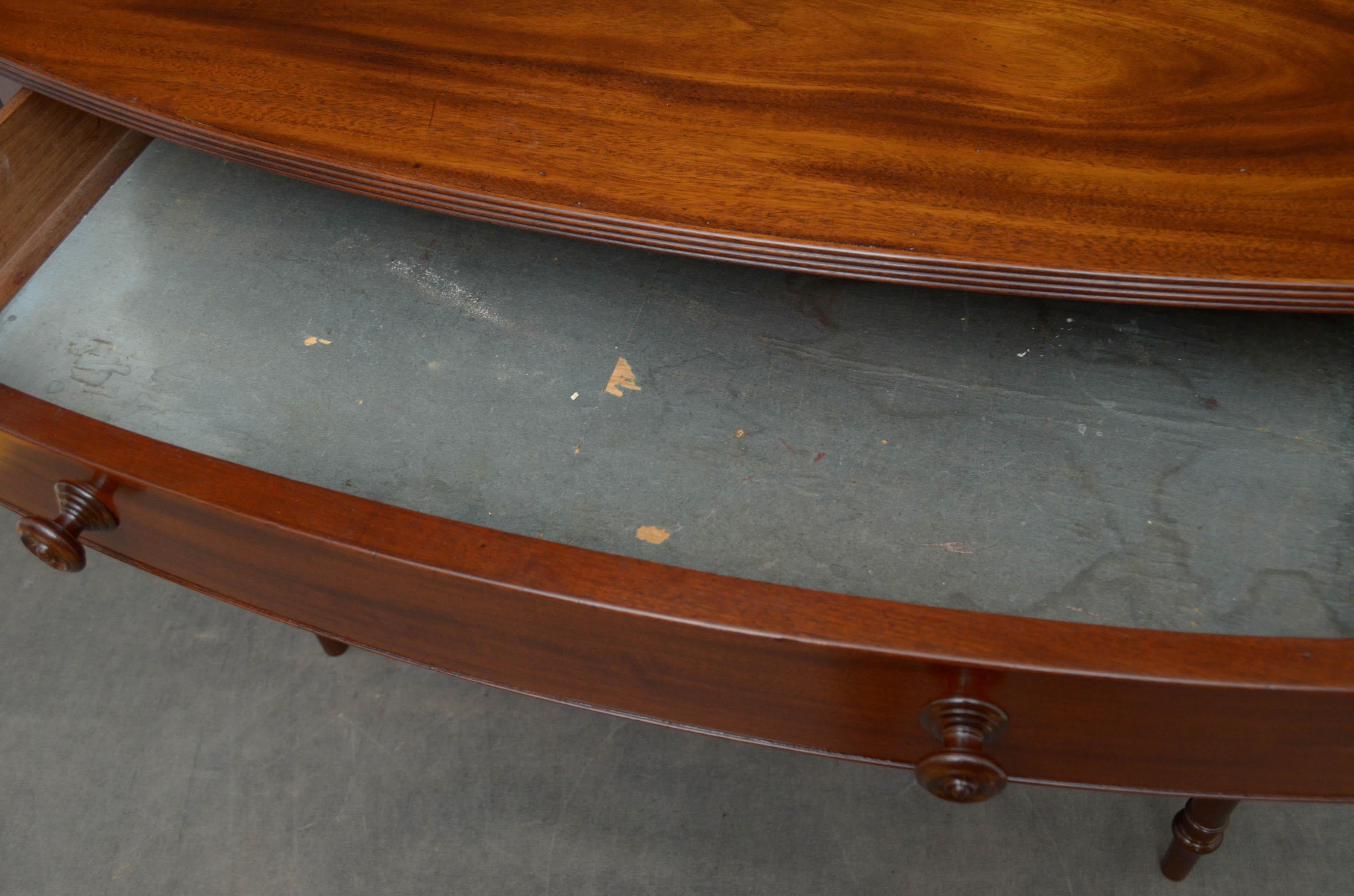 Regency Mahogany Dressing Table / Side Table In Good Condition In Whaley Bridge, GB