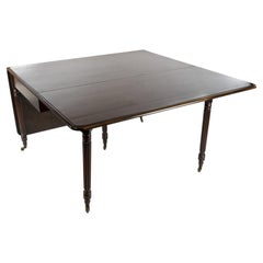 Regency Mahogany Drop-Leaf Dining Table in the Manner of Gillows