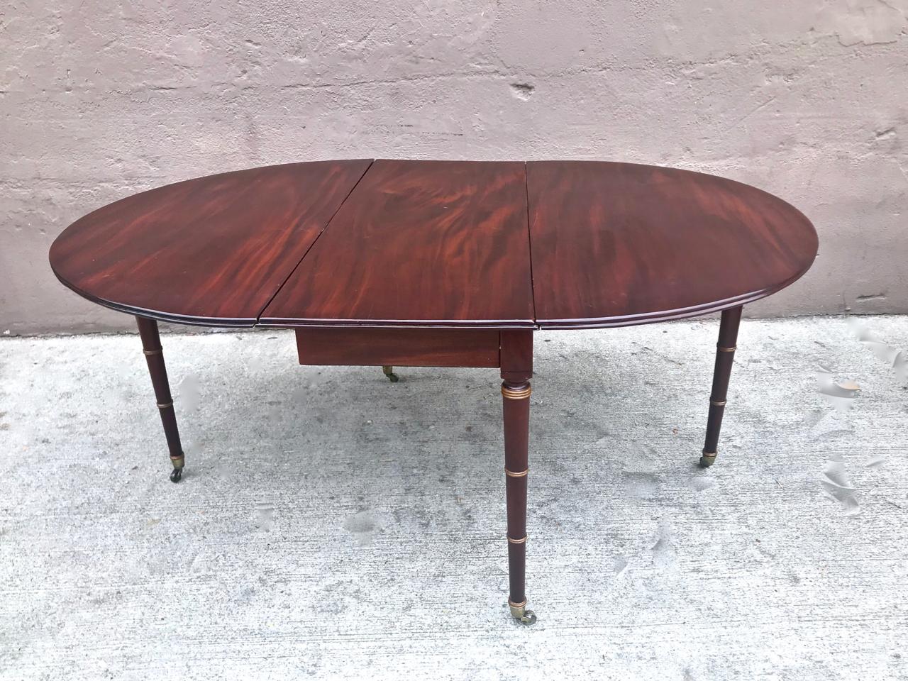 English Regency Mahogany Drop Leaf Table