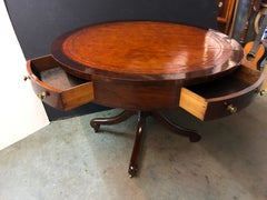 Regency Mahogany Drum Table