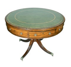 Table à tambour Regency en acajou