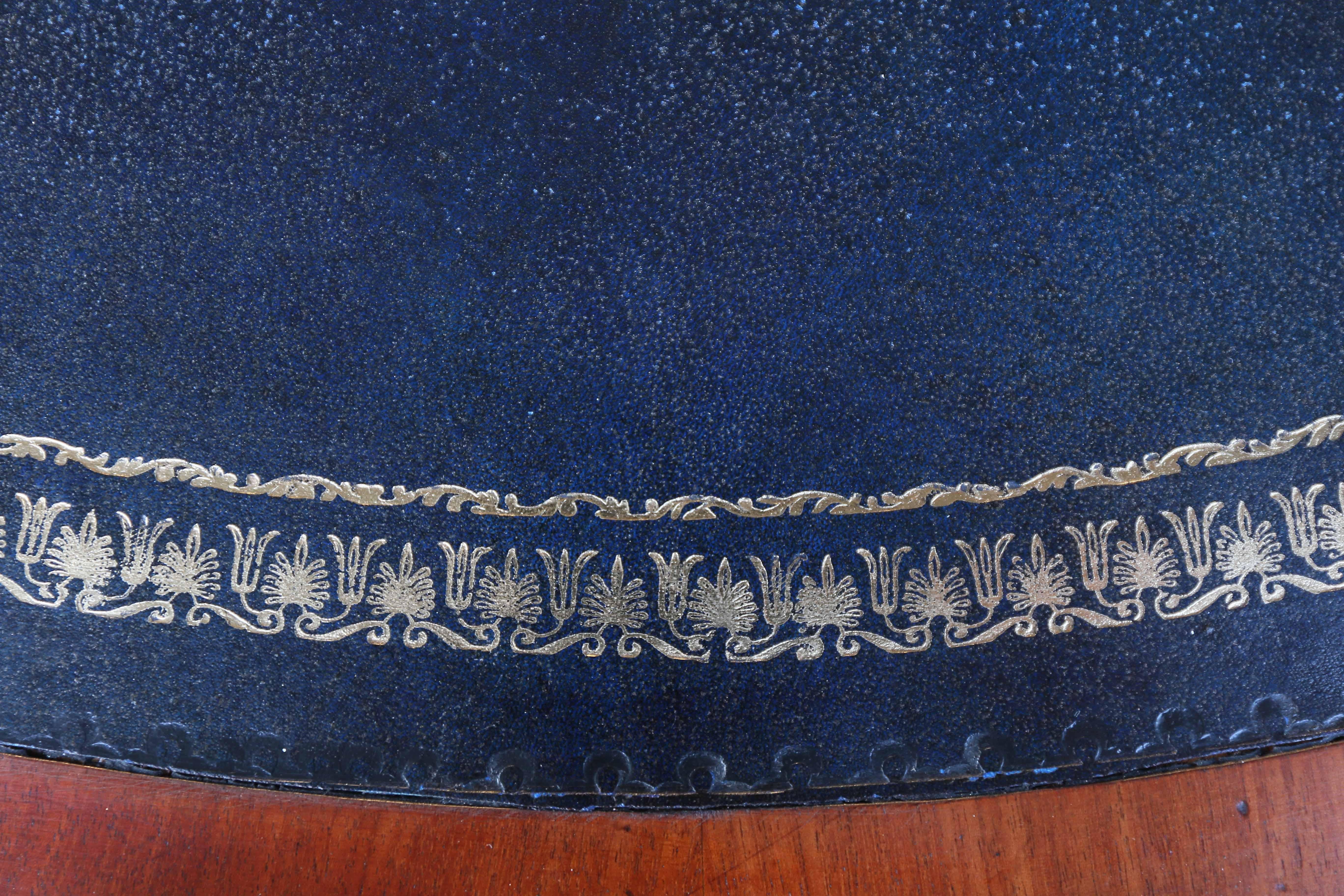 English Regency Mahogany Drum Table