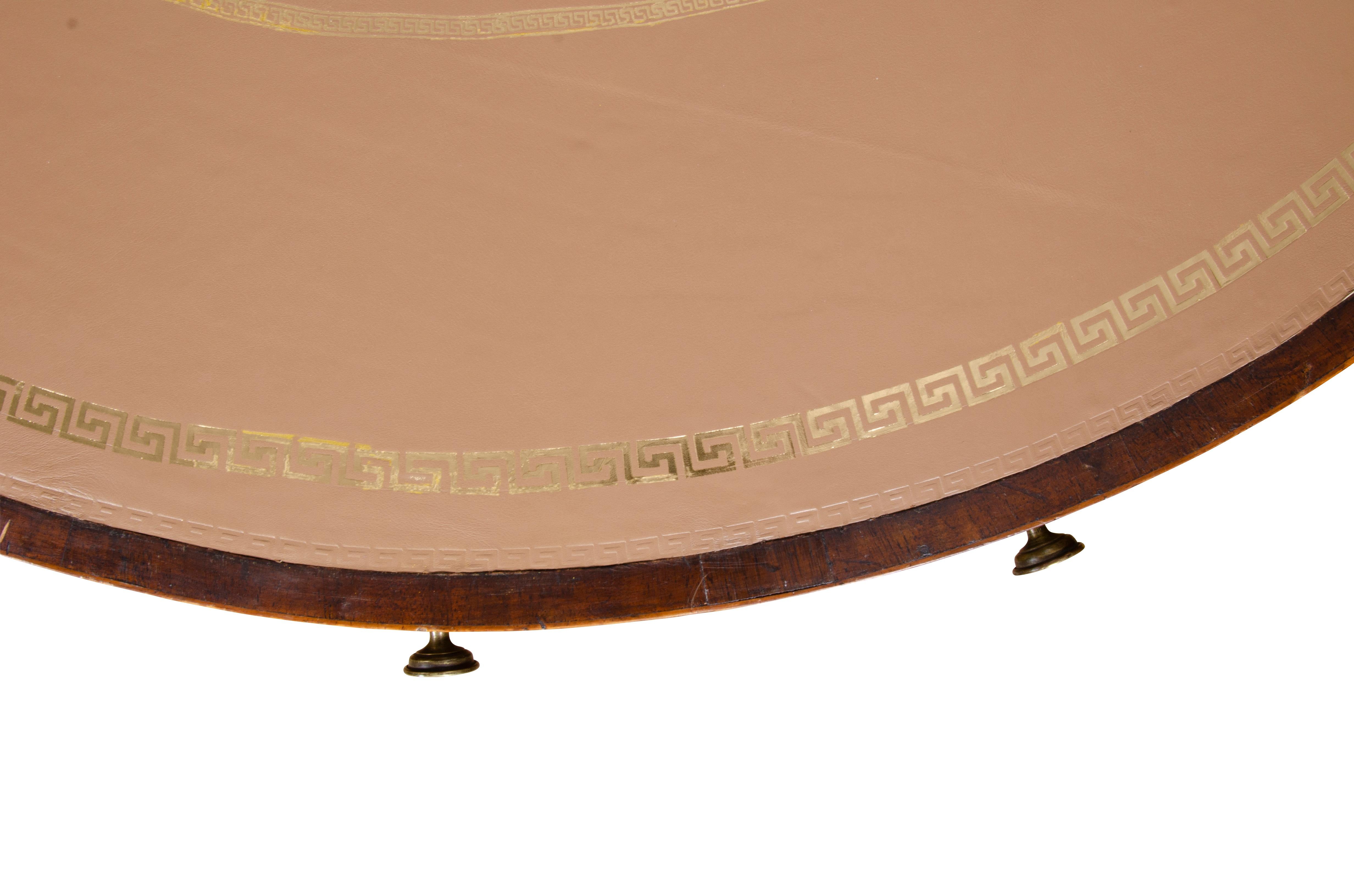 Regency Mahogany Drum Table 4