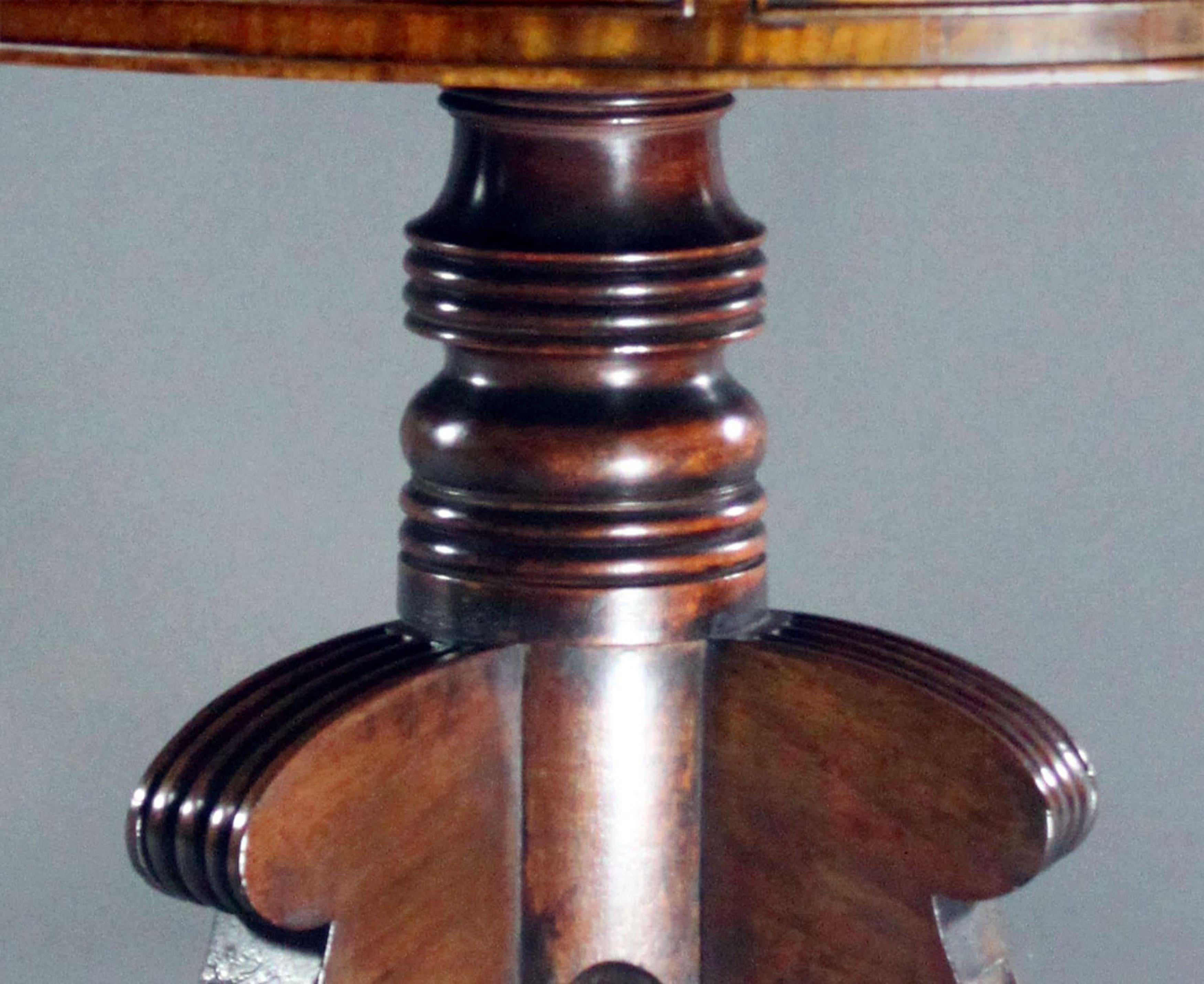 Regency mahogany drum table For Sale 3