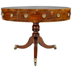 Regency Mahogany Drum Table