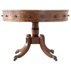 Regency Mahogany Drum Table