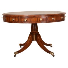 Regency Mahogany Drum Table