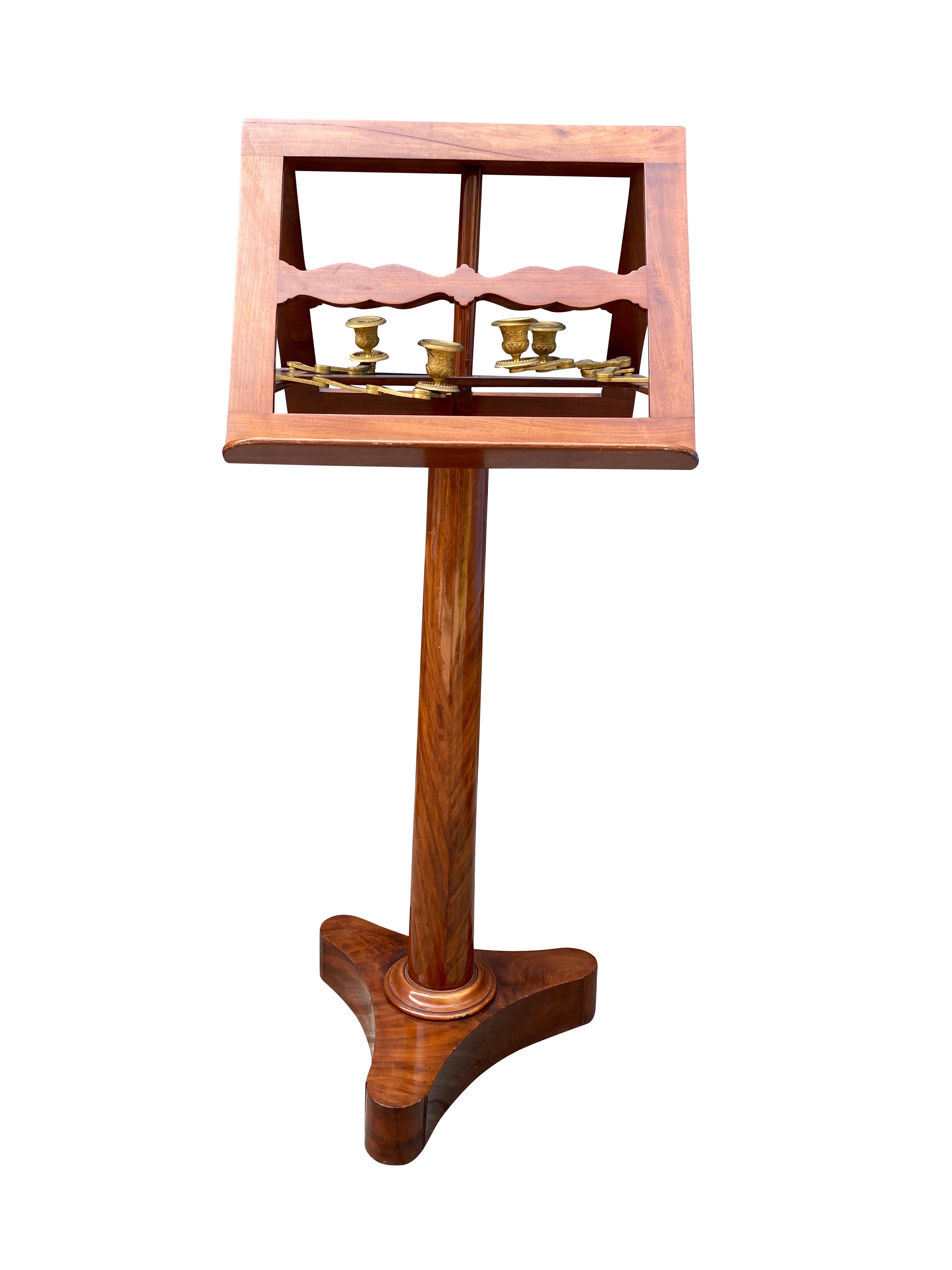 English Regency Mahogany Duet Stand For Sale