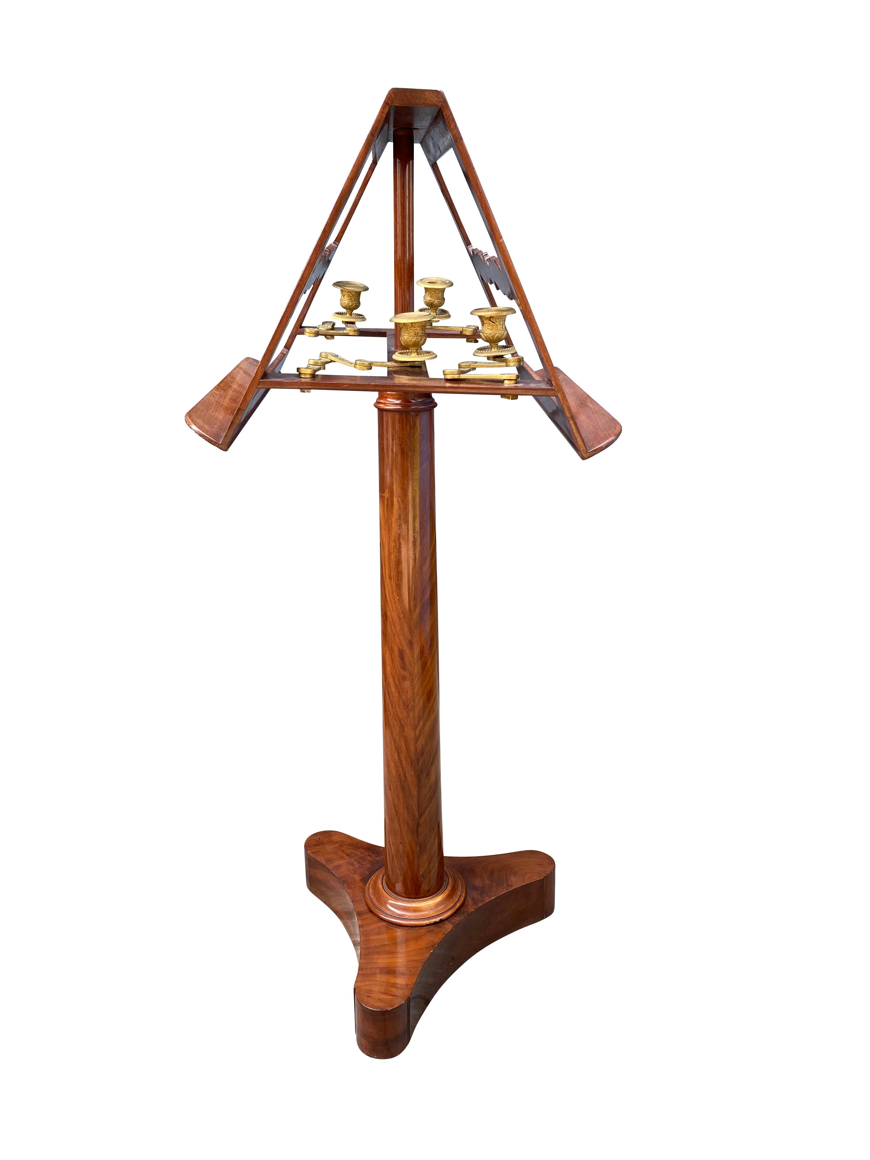Early 19th Century Regency Mahogany Duet Stand For Sale