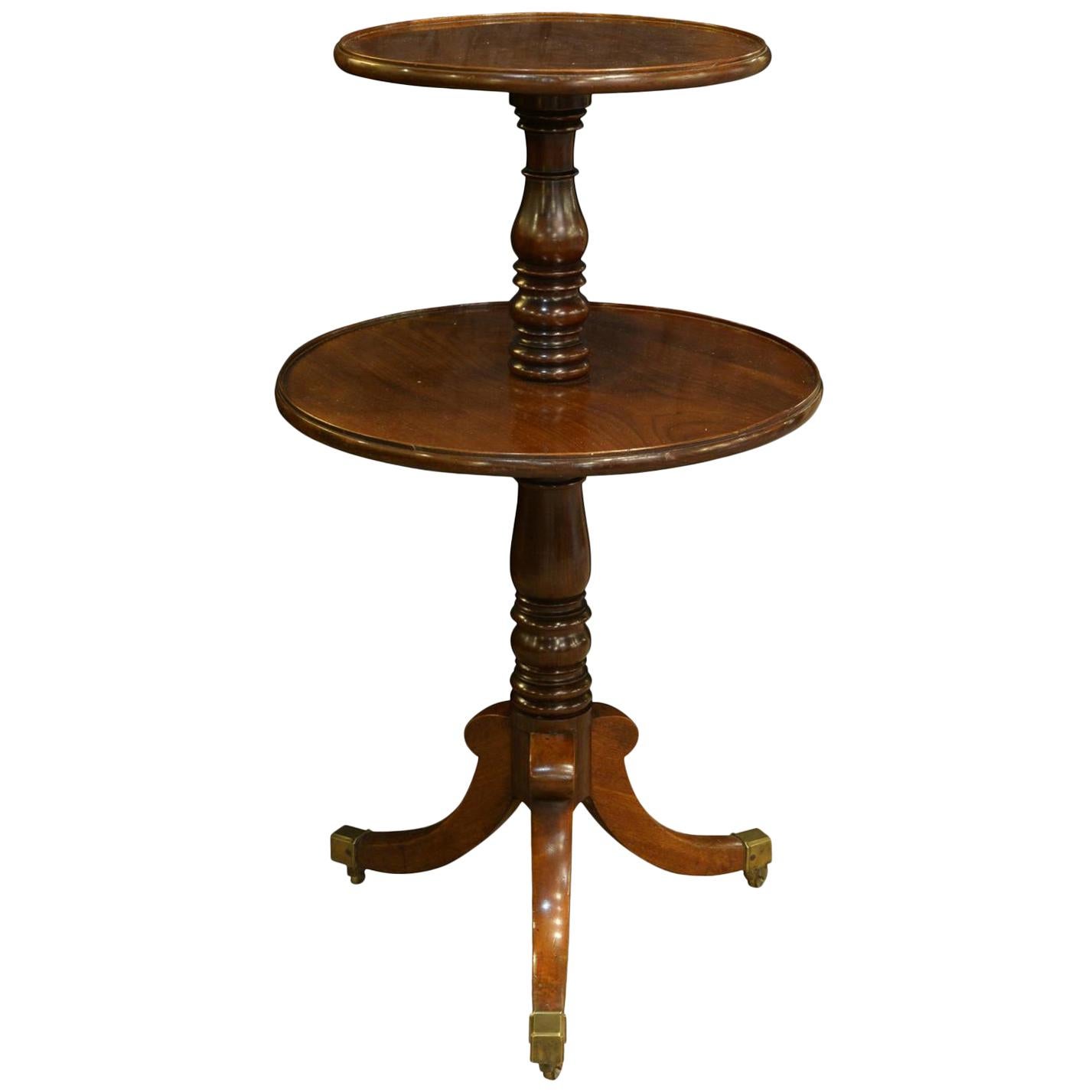 Regency Mahogany Dumb Waiter, circa 1820 For Sale