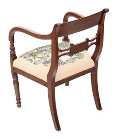 Regency Mahogany Elbow Desk Carver Chair