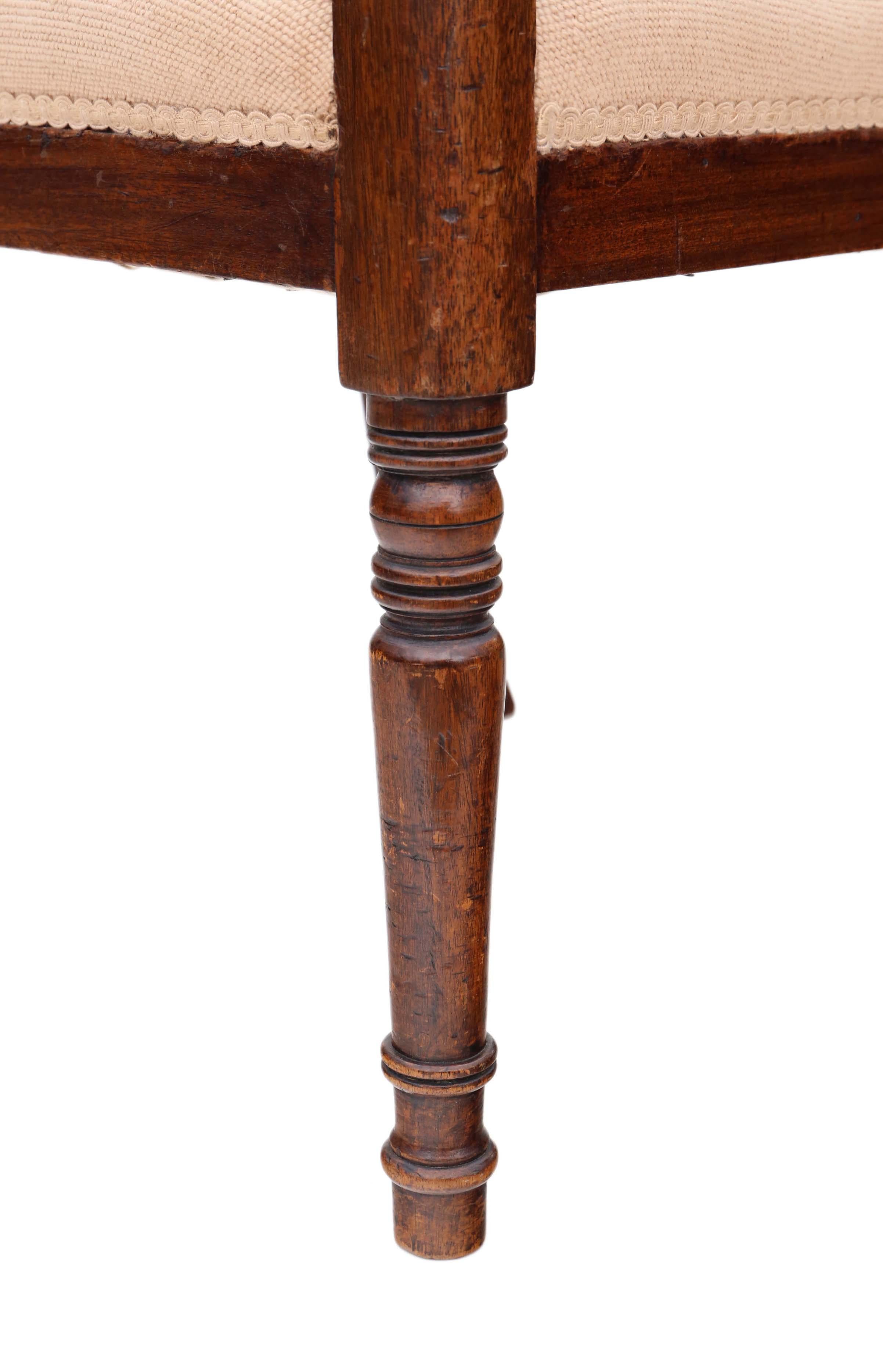 Regency Mahogany Elbow Desk Carver Chair 2