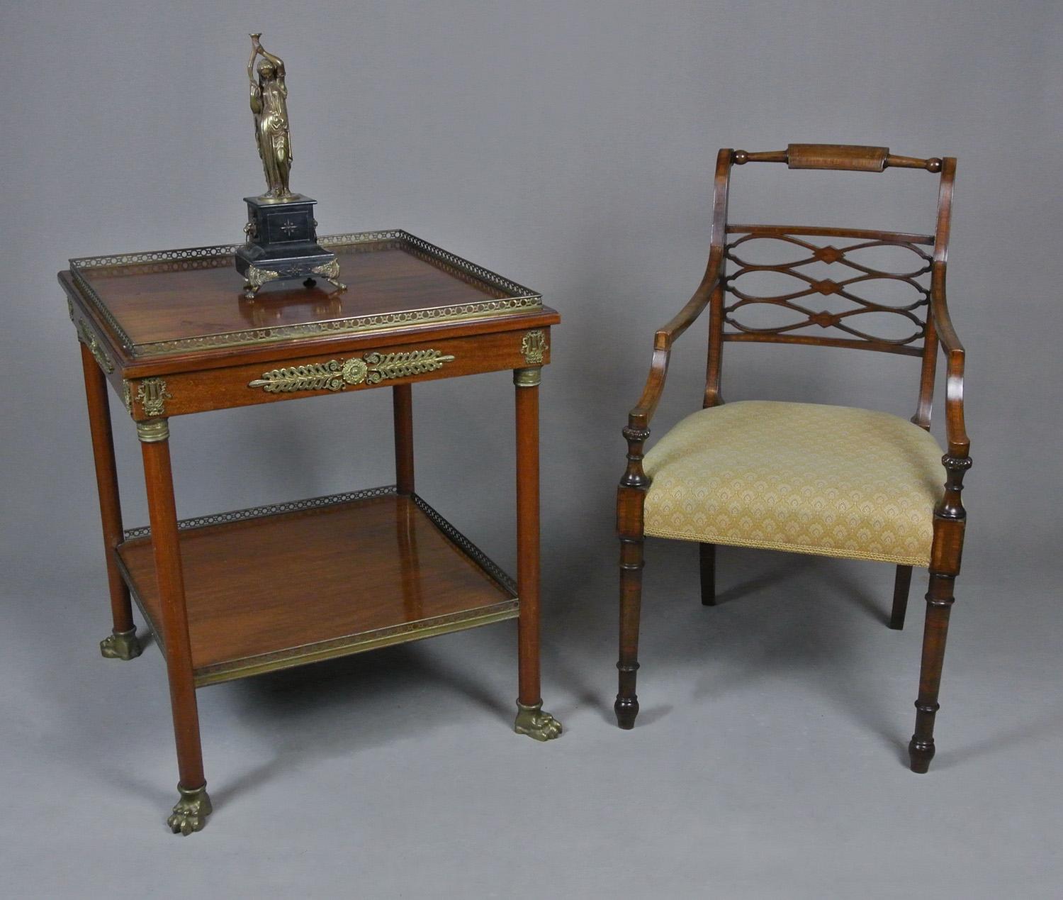 19th Century Regency Mahogany Empire Centre Table c. 1830 For Sale