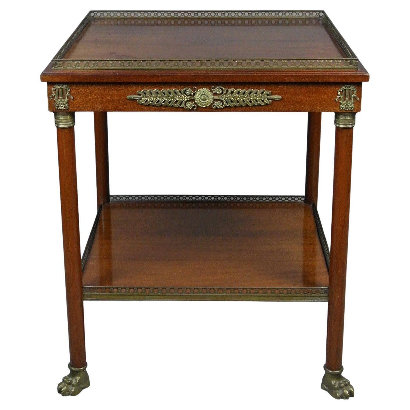 Regency Mahogany Empire Centre Table, circa 1830 For Sale