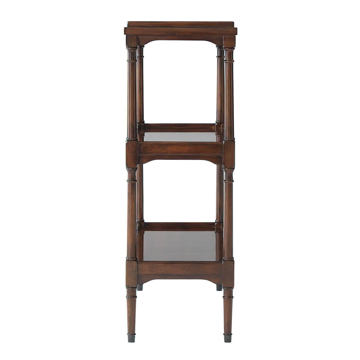 Regency Mahogany Etagere In New Condition For Sale In Westwood, NJ