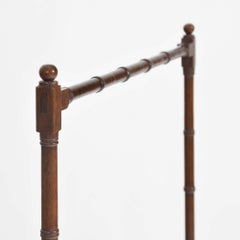 Regency mahogany faux bamboo towel rail, or clothes horse