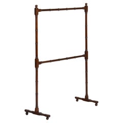 Regency mahogany faux bamboo towel rail, or clothes horse