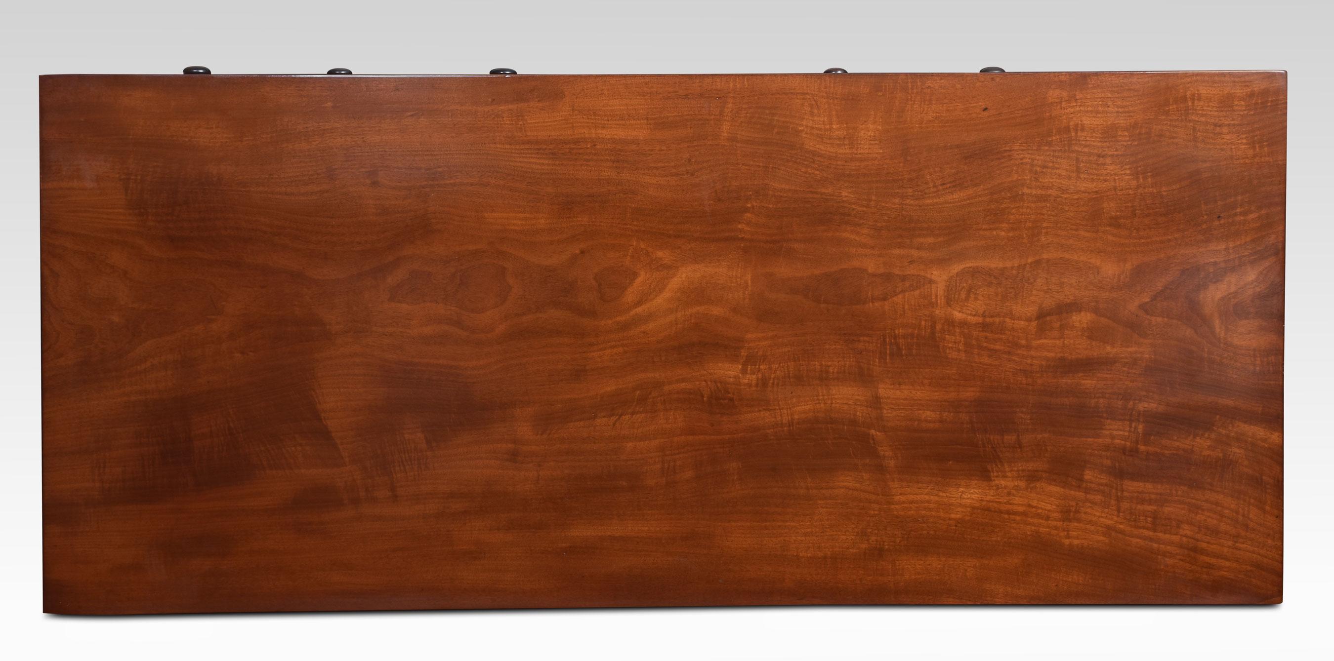 Regency mahogany four door Sideboard For Sale 5