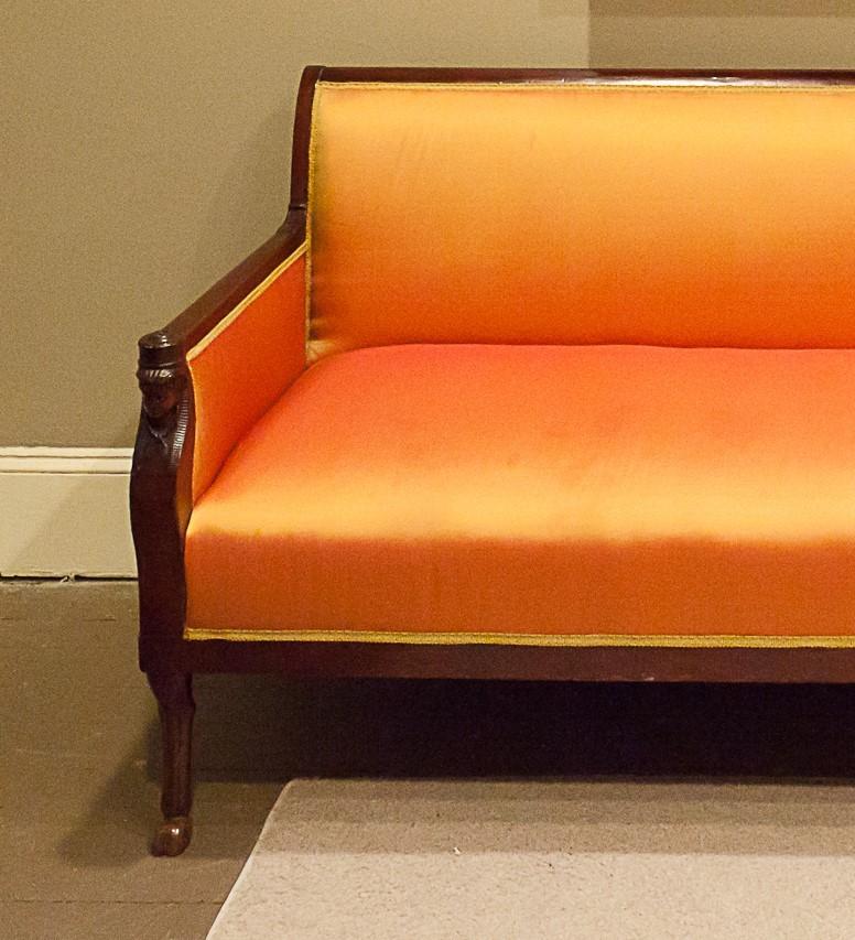 Regency Mahogany Frame Sofa, England, Circa 1815 In Good Condition For Sale In Alexandria, VA