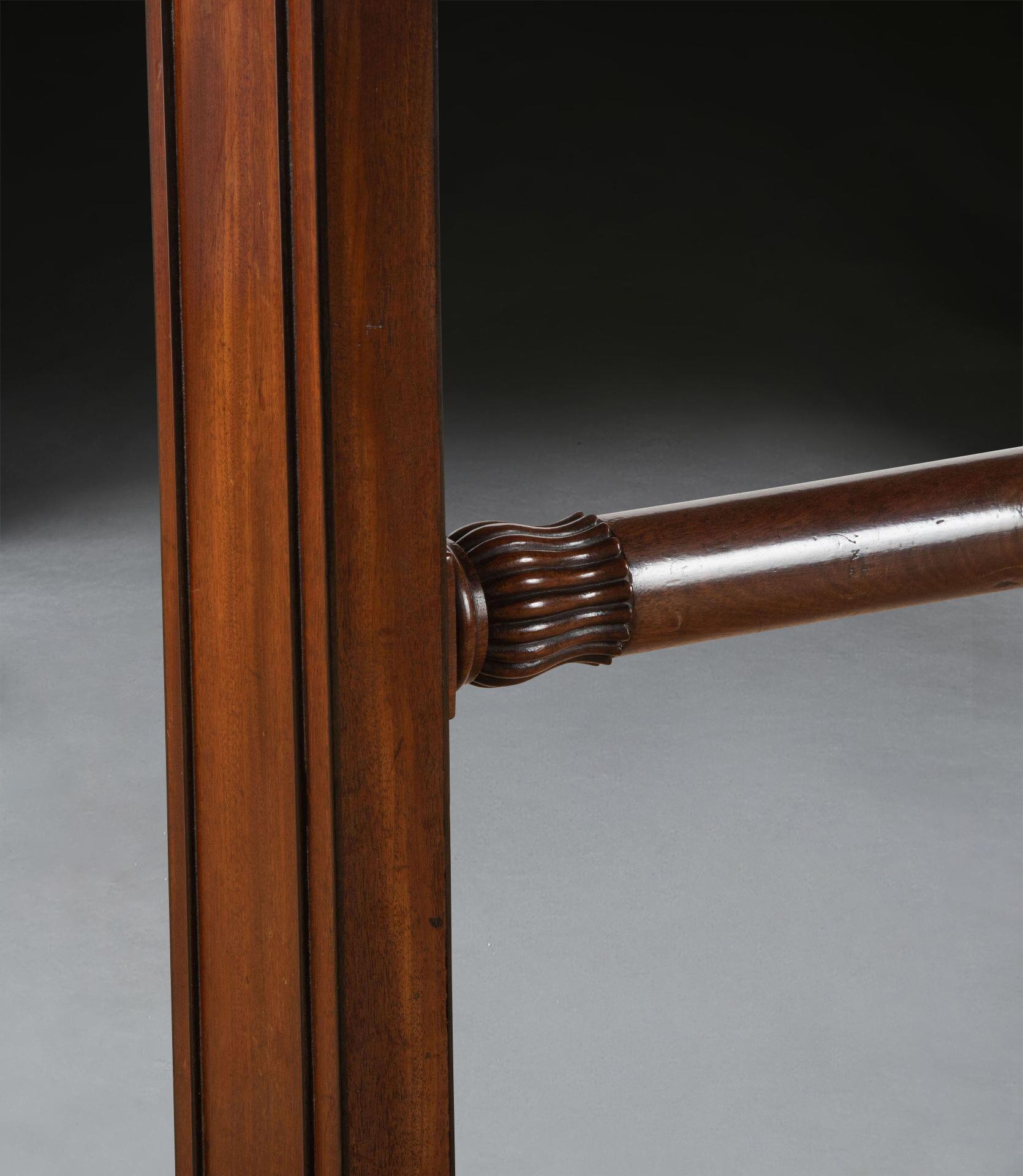 Regency Mahogany Freestanding Library Table 3