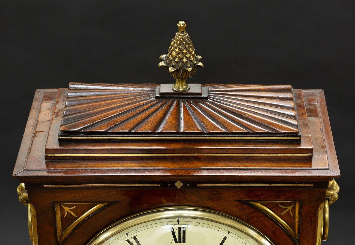 Regency Mahogany Fusee Bracket Clock by Spink & Son, London In Good Condition In Norwich, GB