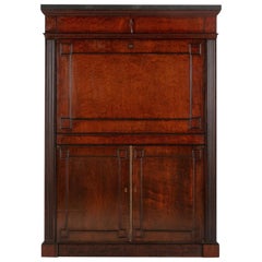 Regency Mahogany Gillows Secretaire à Abattant