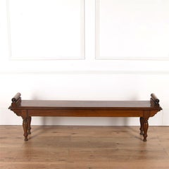 Regency Mahogany Hall Bench